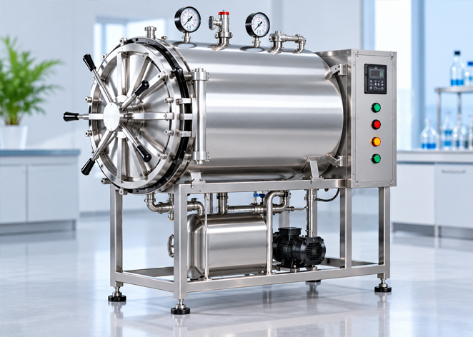 200L Rectangular Semi Automatic Horizontal Autoclave
